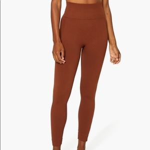 WeWoreWhat Brown Seamless Leggings, Size Small